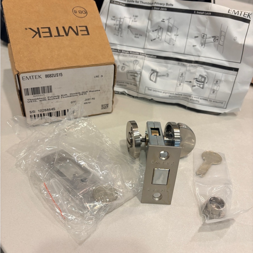 Emtek Disk Thumbturn Privacy Bolt